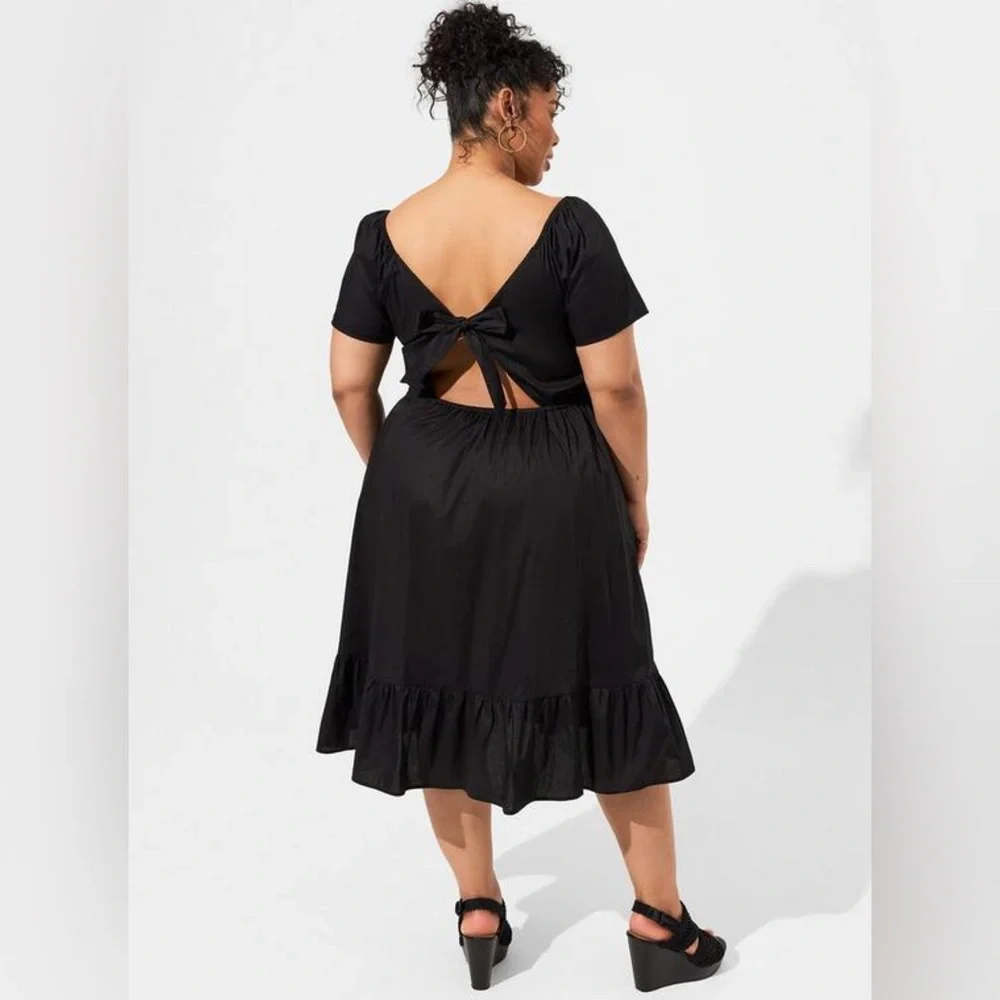 Torrid Black Midi Dress - Picture 3 of 16